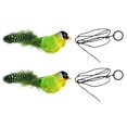 thumbnail image 1 of BESTSKY 2Pcs Flapping Bird Cat Toy,Pearl Bird Feathers Bird Cat Toy,Non-Damaging Safe Design Cat Bird Toy Flapping,Green, 1 of 4