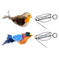thumbnail image 1 of BESTSKY 2Pcs Flapping Bird Cat Toy,Sturdy Abs Core Bird Toy for Cats,Endless Sound Cycles Chirping Bird Cat Toy Flapping Wings,Gray&Beige, 1 of 4