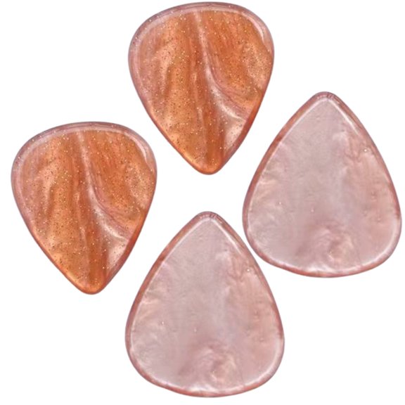 BESTSKY 2Pcs Guitar Picks,Better Technique Guitar Accessories,Abs Material Comfortable Feel Guitar Pick,Brown
