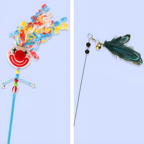 BESTSKY 2Pcs Interactive Cat Toy,Playful Design Kitten Toys,Safe Materials Fun Moments Cat Toys Interactive,Style2