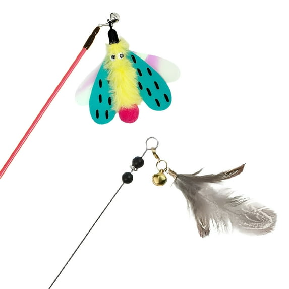 BESTSKY 2Pcs Interactive Cat Toy,Playful Toys Interactive Cat Toys,Instant Fun and Interaction Kitten Toys,Style1