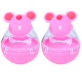 thumbnail image 1 of BESTSKY 2Pcs Interactive Cat Toy,Smart Food Dispensing Cat Toys Interactive,Play and Eat Simultaneously Kitten Toys,Pink, 1 of 4