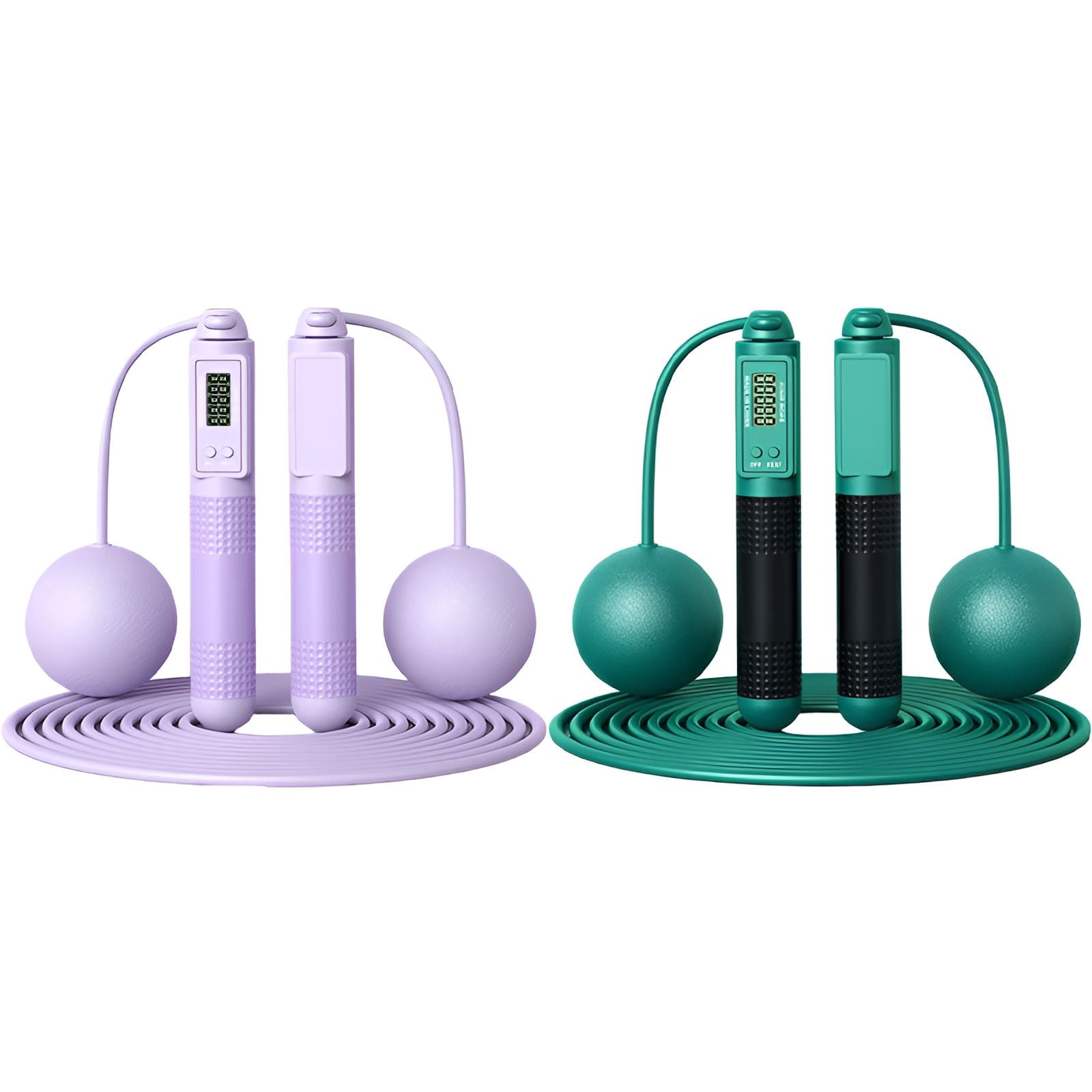 BESTSKY 2Pcs Jump Rope,Outdoor Fun Weighted Jump Rope,Exercise Workouts ...
