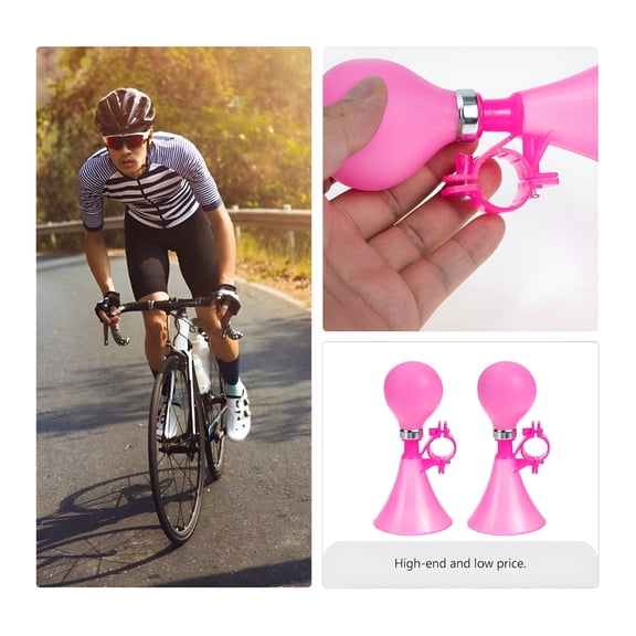 BESTSKY 2Pcs Kids Bike Squeeze Horn Bicycles Plastic Air Horn Scooter Bar Honking Bell