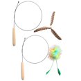thumbnail image 1 of BESTSKY 2Pcs Kitten Toys,Spinning Windmill Cat Wand,Visual Play Enhancement Cat Toys Wands,Style2, 1 of 4
