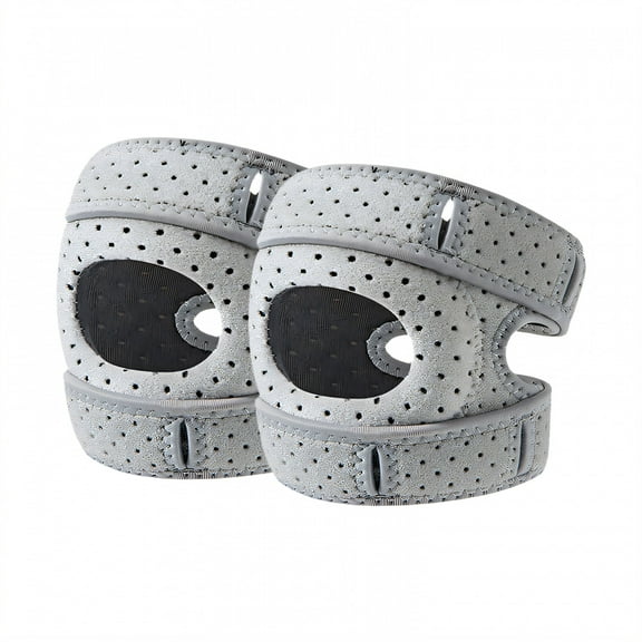 BESTSKY 2Pcs Knee Brace,Copper Fiber Technology Knee Compression Sleeve,Triple Adjustable Compression Straps Knee Sleeve,GRAY,S/M