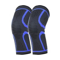 BESTSKY 2Pcs Knee Brace,Customizable Fit Knee Compression Sleeve,Extra Compression Knee Sleeve,BLUE,S