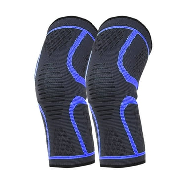 BESTSKY 2Pcs Knee Brace,Customizable Fit Knee Compression Sleeve,Extra Compression Knee Sleeve,BLUE,S