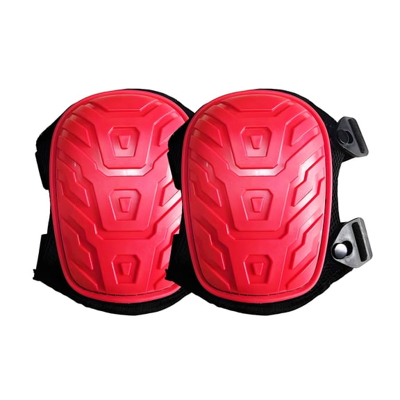 BESTSKY 2Pcs Knee Pads,Waterproof and Wear-Resistant Knee Pads for Men Construction,Hard Shell Impact Resistant Gardening Knee Pads,Red