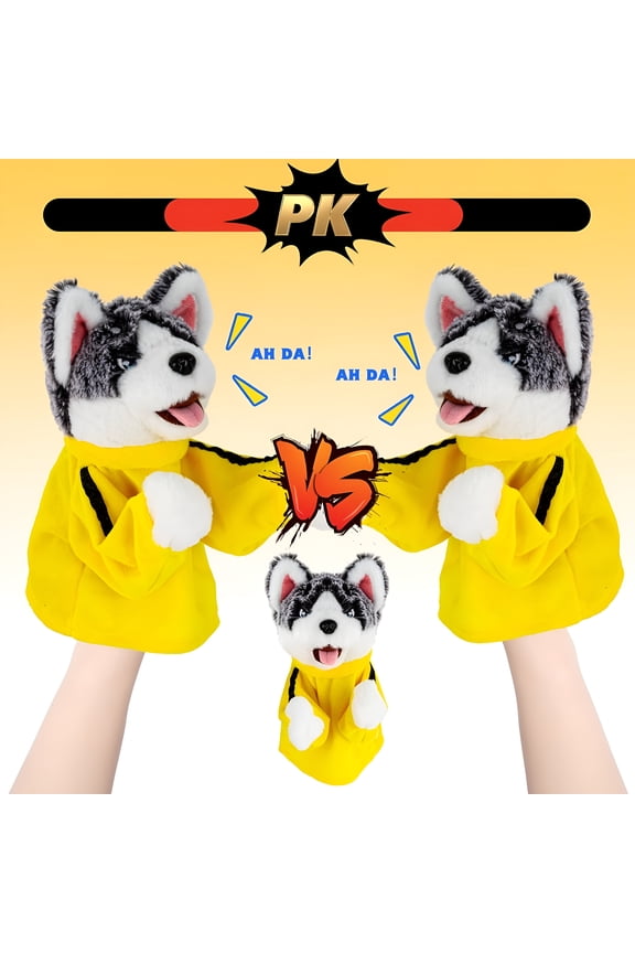 2Pcs Kung Fu Husky Punching Puppet, Interactive Boxing Toy with Sound Effects, Fun Kids Gift for Active Play