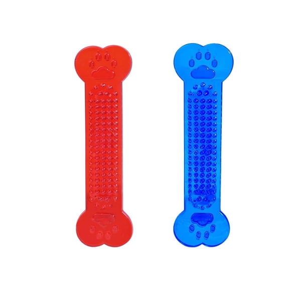 BESTSKY 2Pcs Nylabones for Dogs,Safe Pvc Material Nylabone for Aggressive Chewers,Bite-Resistant Tech Small Dog Toys,Blue