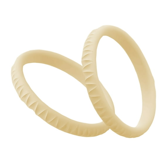 BESTSKY 2Pcs Patella Knee Brace,Knee Rope Knee Compression Sleeve Women,Thin Patellar Strap Knee Brace for Women,Natural