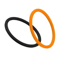 BESTSKY 2Pcs Patella Knee Brace,Stabilize the Patella Elbow Pads Volleyball,Pressurized Buffer Knee Brace for Women,Black&orange