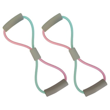 BESTSKY 2Pcs Resistance Bands,Booty Fitness Activation Resistance Bands with Handles,Stretch Home Training Exercise Bands,Combination Style1,10-20Lb