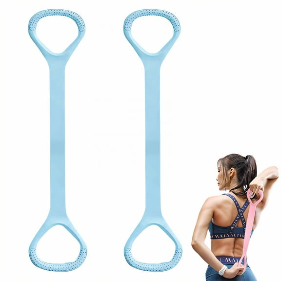 BESTSKY 2Pcs Resistance Bands,Legs Butt Resistance Bands with Handles,Workout Bands Exercise Bands,Blue