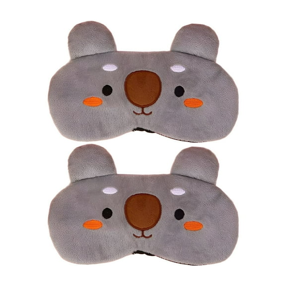 BESTSKY 2Pcs Sleep Mask,Soft Relaxation Kids Sleep Mask,Comfortable Fit Eye Mask,Style 1