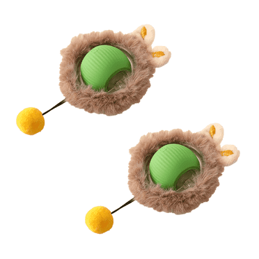 BESTSKY 2Pcs Speedy Tail 2.0 Cat Toy,Safe and Non-Toxic Automatic Cat Toy,Suitable for Scratching Cat Toys for Indoor Cats,Green