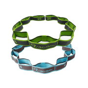 BESTSKY 2Pcs Stretching Strap,Soft & Skin-Friendly Material Stretching Bands,Improves Posture & Body Shape Yoga Strap,Blue & Green