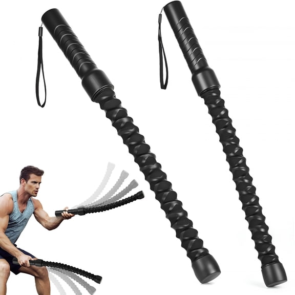 BESTSKY 2Pcs Weighted Ropeless Battle Rope, Professional Portable Sturdy Exercise Rope Cordless for Hiit Workouts, Cardio & Muscle Training, Low-Impact Cardio Training, Home Gym Equipment