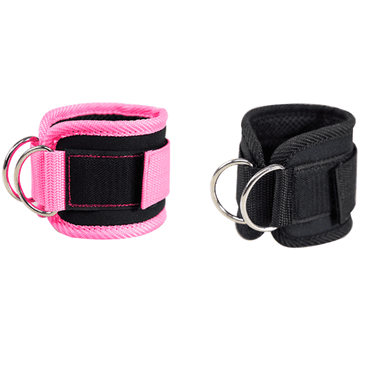 BESTSKY 2Pcs Yoga Mat Strap,Leg & Hip Sculpting Support Stretching Strap,Soft Comfortable Design Yoga Strap,Pink & Black