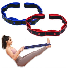 BESTSKY 2Pcs Yoga Strap,Numbered Layout Stretching Strap,Exercise Bands Resistance for Yoga,Pilates,Rehab,Fitness,Strength Training,Style4