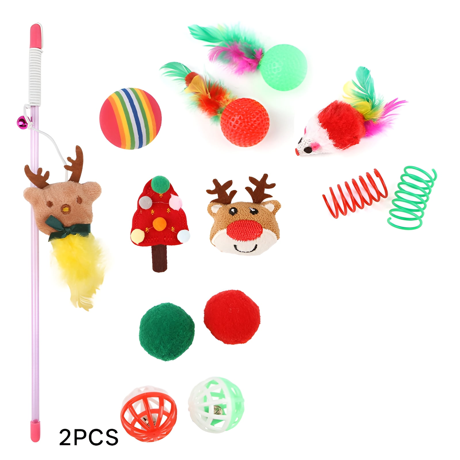 BESTSKY 2Sets Interactive Cat Toy,Colorful Options Spark Daily ...