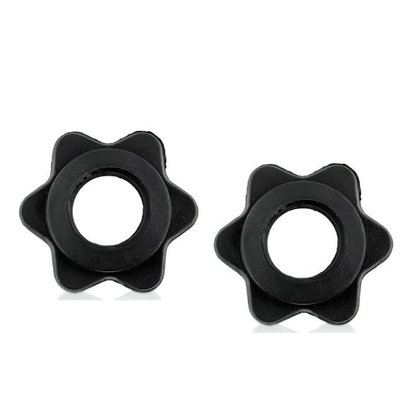 BESTSKY 2pc Weight Check Nut Barbell Bar Clips Spin Lock Screw Dumbbell Spinlock Collars
