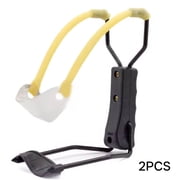 BESTSKY 2pcs Slingshots for Adults Yellow/Black, 8 Inch Slingshot