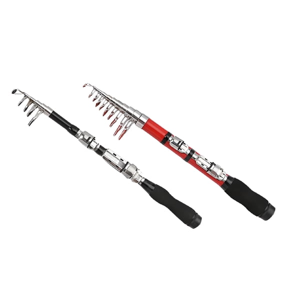 BESTSKY 2x Telescopic Fishing Rod 1.0M Collapsible Pole Travel for Sea Saltwater
