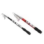 BESTSKY 2x Telescopic Fishing Rod 1.0M Collapsible Pole Travel for Sea Saltwater