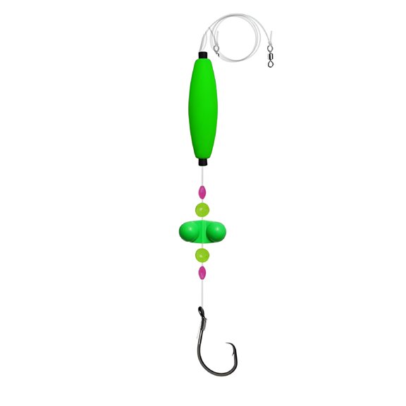 BESTSKY 3/6pcs Catfish Fishing Rigs 6/0 8/0 Circle Hooks for Catfish Peg Floats
