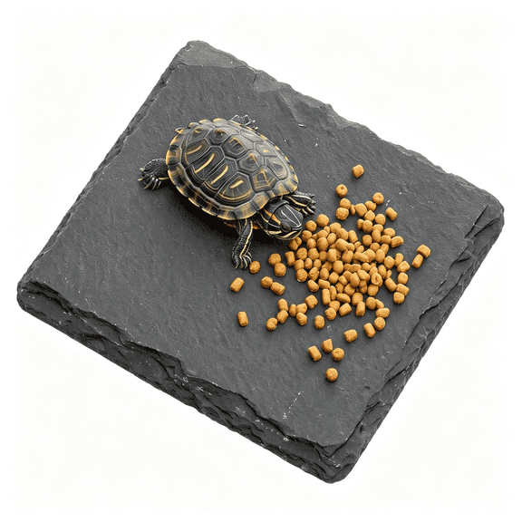 BESTSKY 3.9 Inch Square Reptile Basking Platform Slate, Rock Feeding Slate Tile Habitat for Reptiles, Bearded Dragon Basking Resting Platform for Tortoise Lizard Gecko