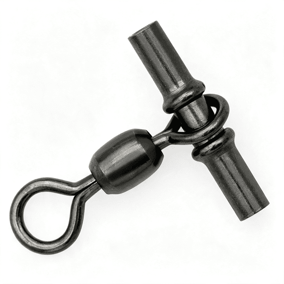 BESTSKY 3-Way Fishing Swivels 73,84,88,309 Lbs T-Turn Swivel Sleeve with Rolling Barrel for Rigs for Freshwater and Saltwater Heavy Duty Barrel Swivel