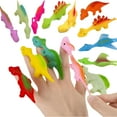 thumbnail image 1 of BESTSKY 30 PCS Slingshot Dinosaur Finger Toys,TPR Material,Finger Dinosaurs Sling Shot That Stick to Walls,Slingshot Dinosaur Finger Action Figures,Funny Gag Gifts for Christmas (Random Color), 1 of 4