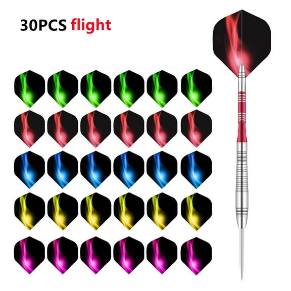 BESTSKY 30Pcs Darts Streamlined Dart Flights for Enhanced Accuracy,Stylish Dart Accessories for Every Player,Style6