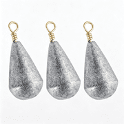 BESTSKY 30Pk Bass Casting Sinker Fishing Drop Shot Lead Weights | Tear Drop Bell Shaped Lead Sinkers for Bass Fishing Drop Shot, Freshwater Catfishing Fishing Weights Sinkers