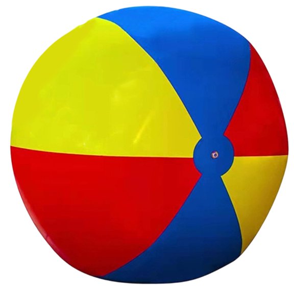BESTSKY 31 Inch Beach Balls Inflatable Pool Balls, Large Sand Balls 16 Inch, Rainbow Colored for Pool Party, Summer Water Fun and Birthday Parties, Style a Inflatable Beach Ball