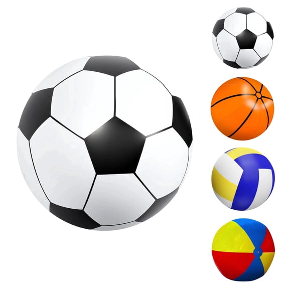 BESTSKY 31 Inch Beach Balls Rainbow Color Pool Toys for Swimming Pool,Summer Water Games Large Inflatable Beach Toys for Birthday Party,Style D Big Beach Ball Giant Inflatable Ball