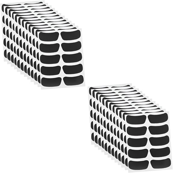 BESTSKY 32 Sheets Eye Stickers Black Applique Football Baseball for Kids Under Eye Strip Stickers