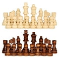 thumbnail image 1 of BESTSKY 32Pcs/Set 2.2 Inch Wooden Chess Pieces Game Chess Entertainment Accessories, 1 of 4