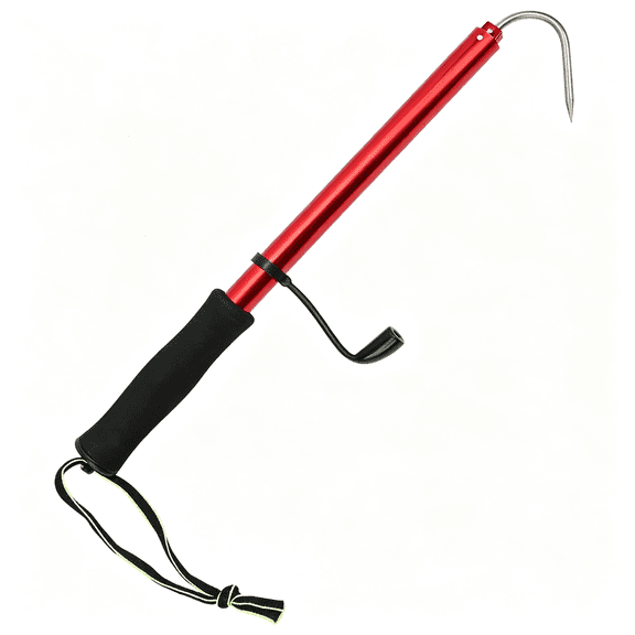 BESTSKY 35 Inch Telescopic Fishing Gaff Lightweight Aluminum Alloy Pole with Non-Slip Handle & Stainless Steel Hook for Saltwater Boat & Kayak Fishing fishing gaff