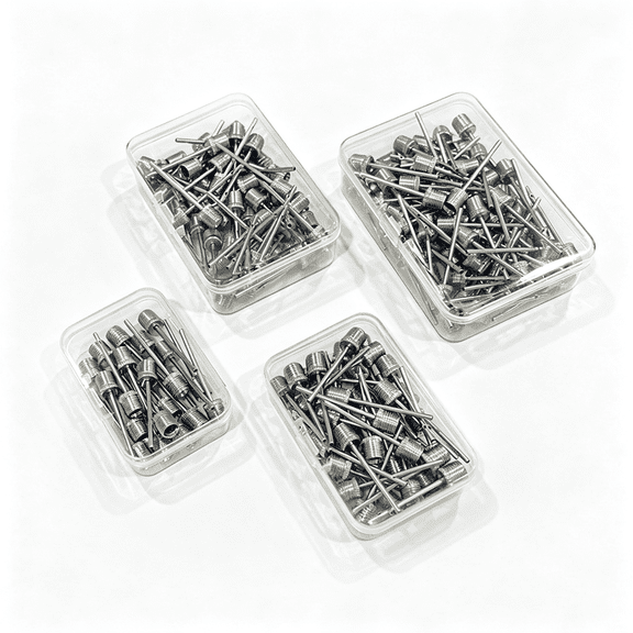 BESTSKY 35Pcs Air Pump Needle,Air Inflation Needle for Basketball,Soccer Ball,Volleyball,Football Or Rugby Balls Us Replacement Ball Pump Pin Air Inflating Pin with Portable Storage Box