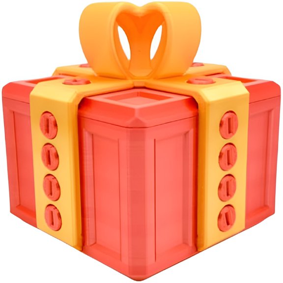 BESTSKY 3D Annoying Gift Box,Puzzle Box with Screws,Prank Gift Box,Puzzle Gift Box,Prank Gifts for Friends and Family (Purple and Pink)