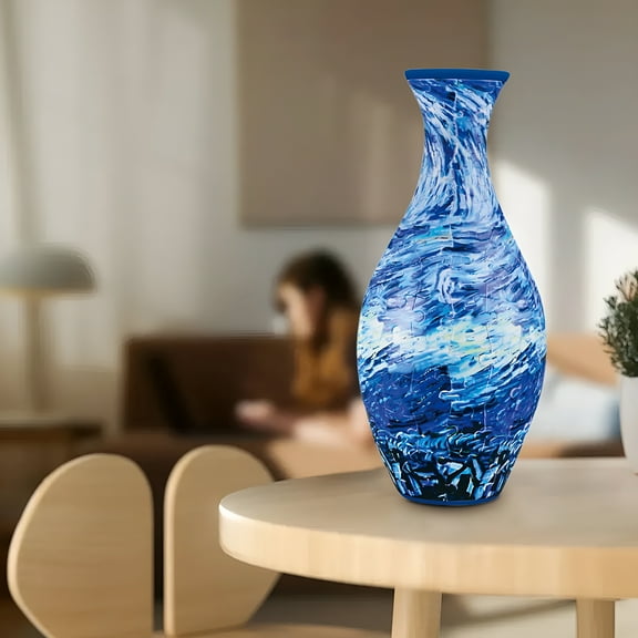 BESTSKY 3D Puzzle Vase for Adults Exquisite 3D Vase Puzzle DIY Flower Vase Unique Puzzles for Adults Plastic Curved 160 Pieces Puzzles for Adults 3D Puzzles Crafts for Adults