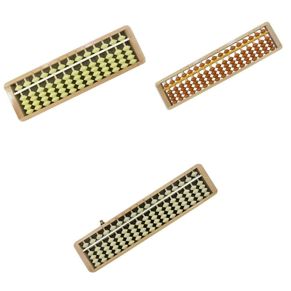 BESTSKY 3Pcs Abacus,13Rows Wooden Educational Toy, Math Games for Kids Ages 6-8,Color_Mixing2