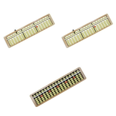 BESTSKY 3Pcs Abacus,17Rows Wooden Educational Toy, Counting Toy,Color_Mixing1
