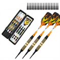 thumbnail image 1 of BESTSKY 3Pcs Darts Copper-Coated Iron Darts for Enhanced Flight Stability,Custom Plastic Darts Tip,Performance-Boosting High-Density Aluminum Dart Flights,Gold, 1 of 4