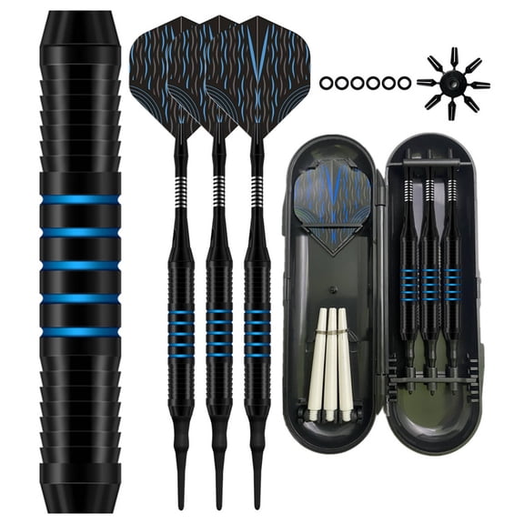 BESTSKY 3Pcs Darts Lightweight Soft Tip Darts,Optimized Darts Metal Tip Set for Enhanced Throwing Control,Blue