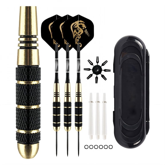 BESTSKY 3Pcs Soft Tip Darts, 18g Aluminum Shaft Precision Dart Set, Safe Plastic Tips for Home, Bar, Club, Training, Competition, Travel-Friendly Box