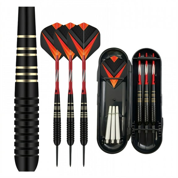 BESTSKY 3Pcs Darts Soft Tip Darts with Lightweight Aluminum Shafts,Smooth Darts Metal Tip Set for Easy Throwing,Red